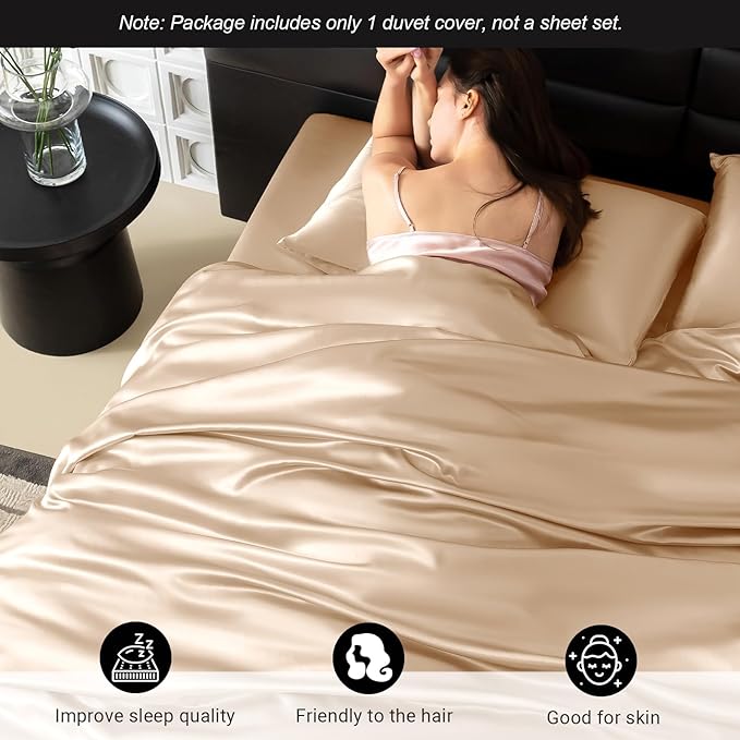 Mulberry Silk Cooling Duvet Cover - Full