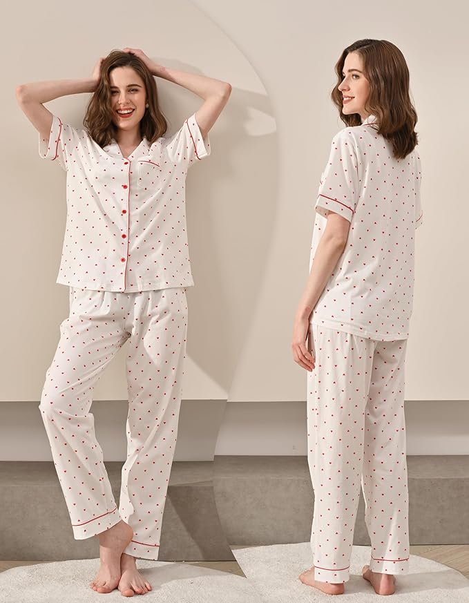 Women's 100% Cotton Pajama Set - 2 Piece
