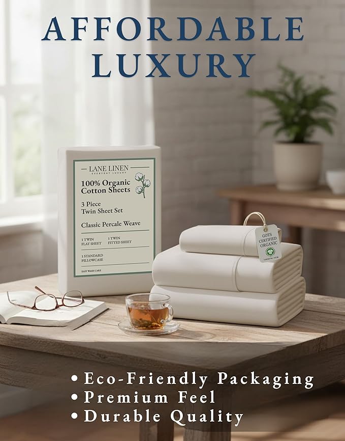 Linen Bed Sheet Set - Twin - 3 Piece