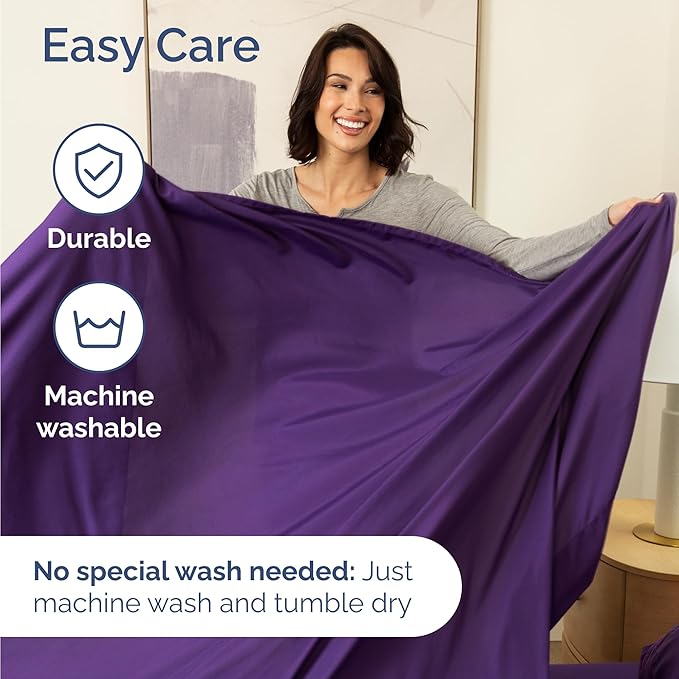 Cooling Bed Sheet Set - Twin - 16 in Deep Pocket - 4 Piece