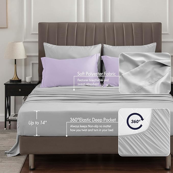 Microfiber Comforter Set - Queen - 7 Piece