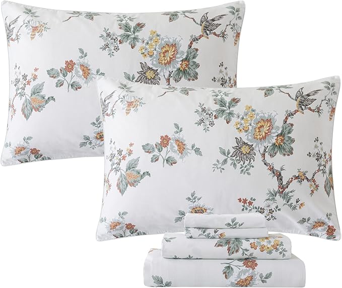100% Cotton Bed Sheet Set - Full - 4 Piece