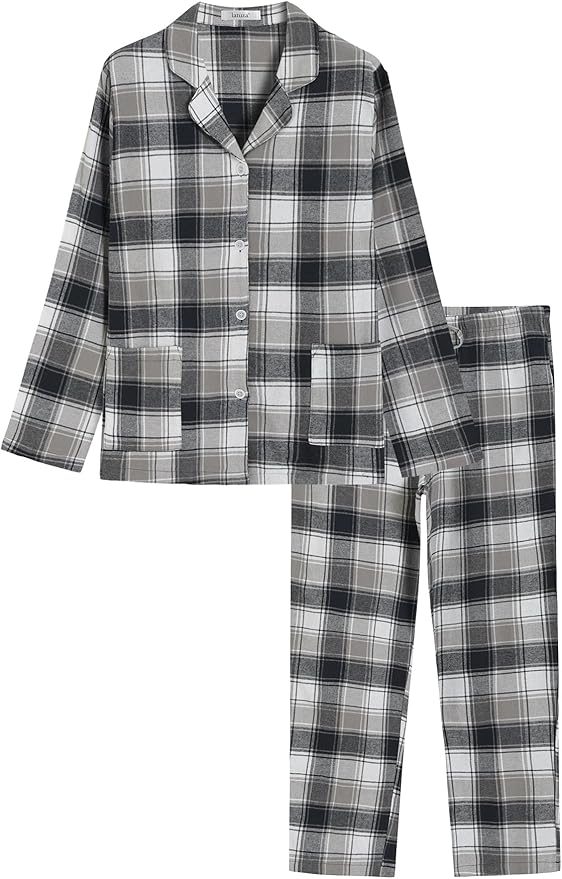 Women's Flannel Pajama Set - 2 Piece