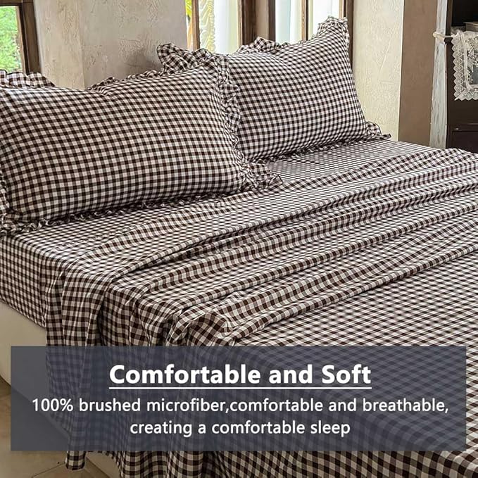 Microfiber Bed Sheet Set - Queen - 4 Piece