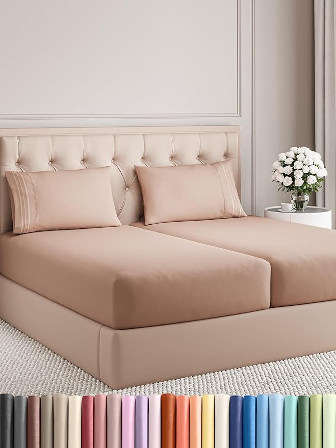 Cooling Bed Sheet Set - Split King - 5 Piece