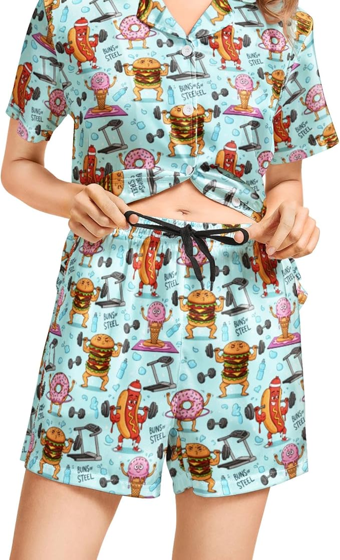 Women's Pajama Set - Short Sleeve - 2 Piece