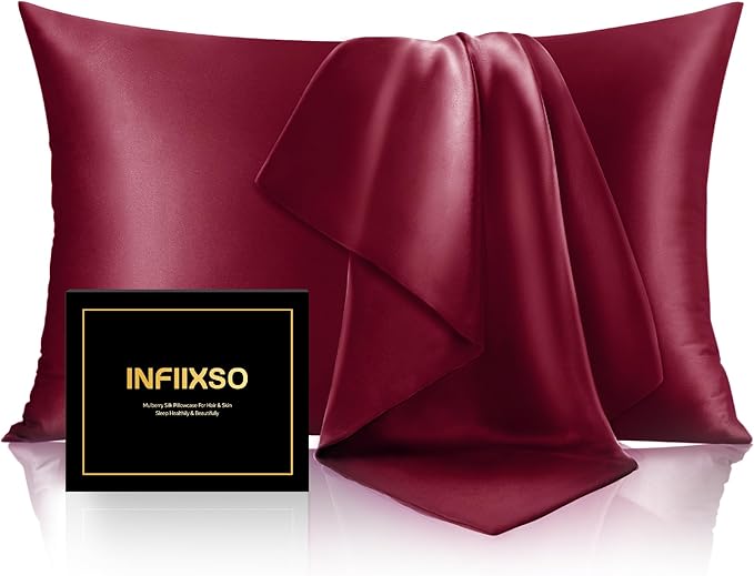 Mulberry Silk Pillowcase Set - King - 2 Pack - 2 Piece