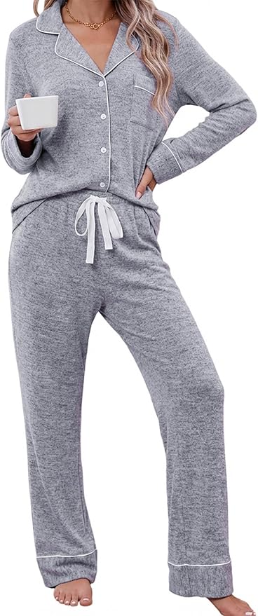 Women's Pants Pajama Set - Long Sleeve - 2 Piece
