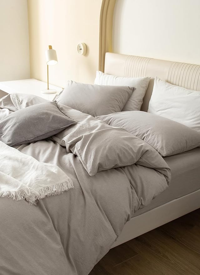 Linen Duvet Cover Set - Twin - 68 x 90 in - 2 Piece
