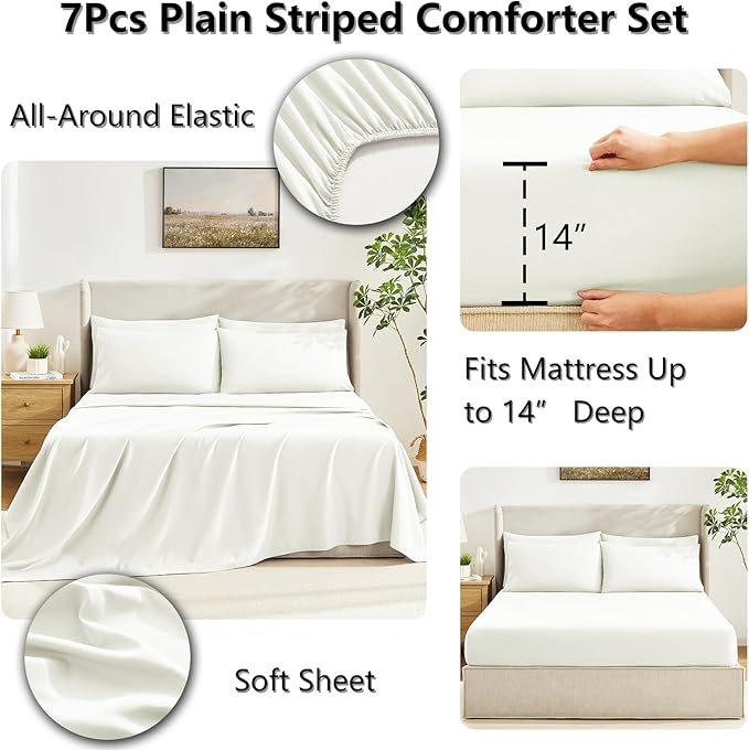 Comforter Set - King - 7 Piece