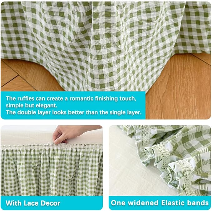 Bed Skirt - Full - 15 in Drop