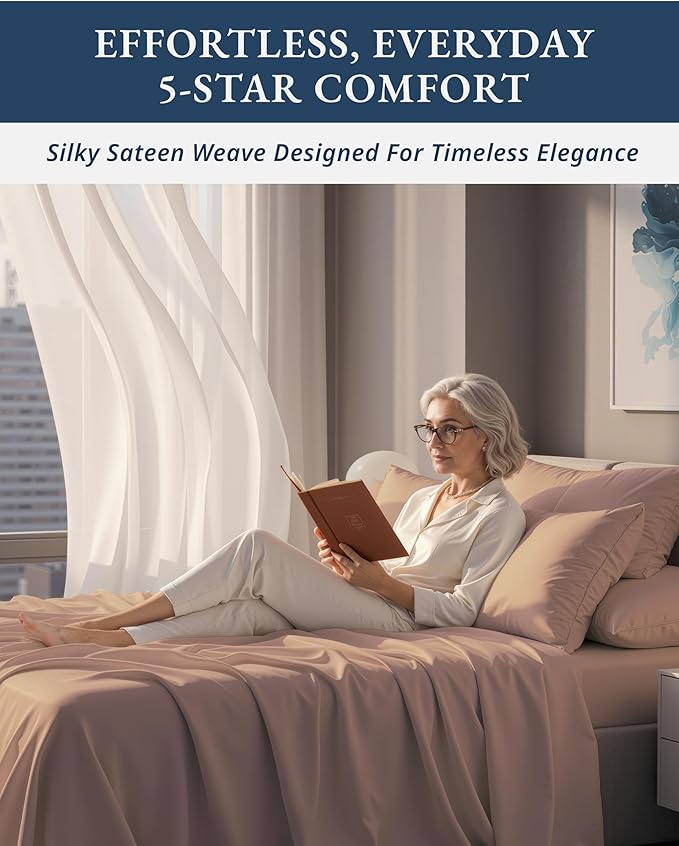Linen Bed Sheet Set - Twin