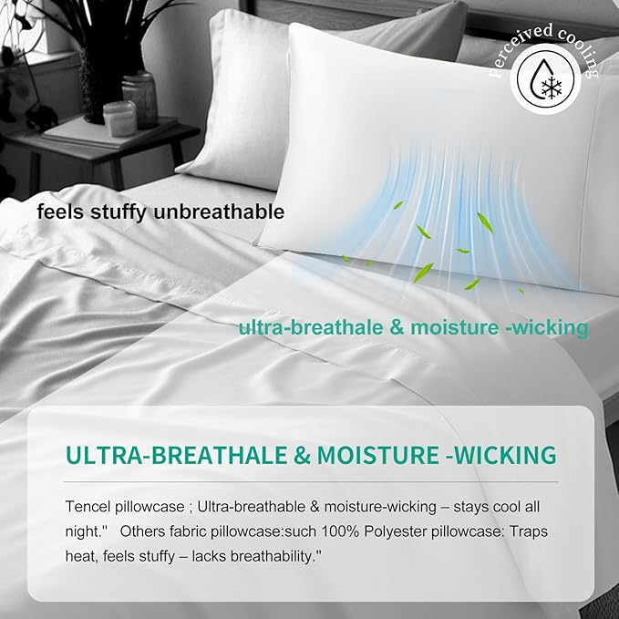 Cooling Pillowcase Set - King - 2 Piece