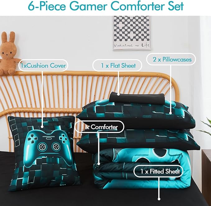 Comforter Set - Full - 6 Piece