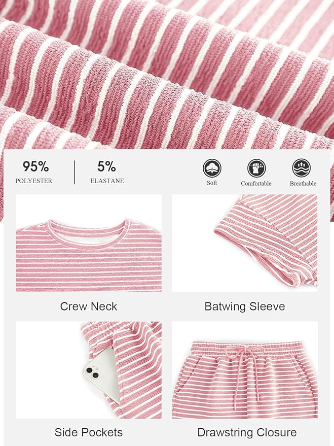 Shorts Pajama Set - Short Sleeve - 2 Piece