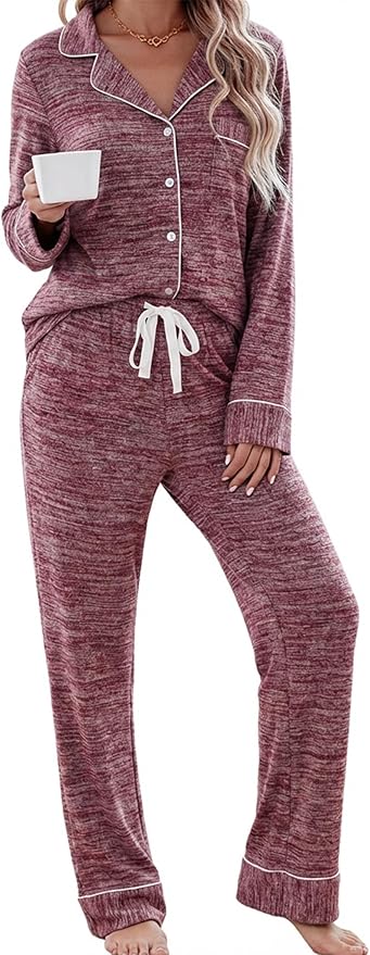 Women's Pants Pajama Set - Long Sleeve - 2 Piece
