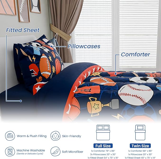 Microfiber Comforter Set - 3 Piece