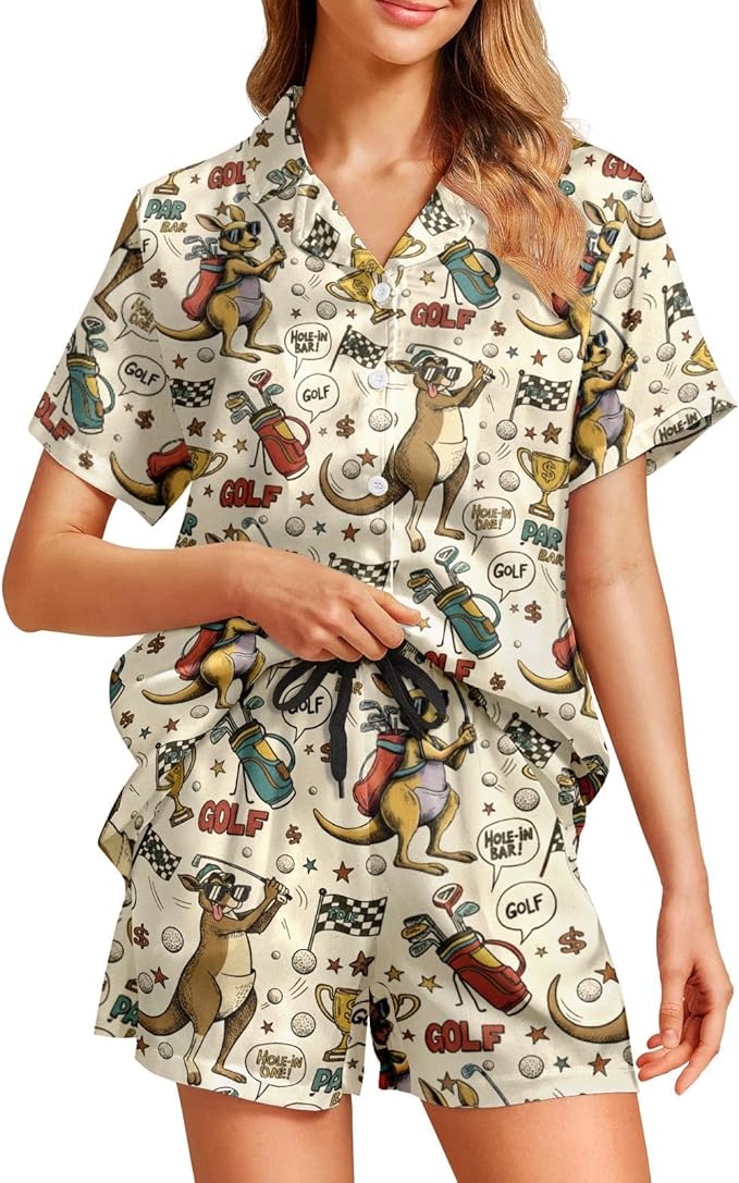 Women's Pajama Set - Short Sleeve - 2 Piece