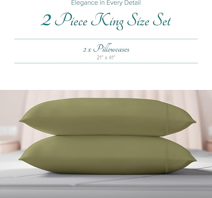 Linen Cooling Pillowcase Set - King - 2 Piece