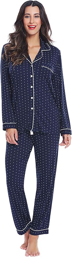 Women's Bamboo Cooling Pajama Set - Long Sleeve