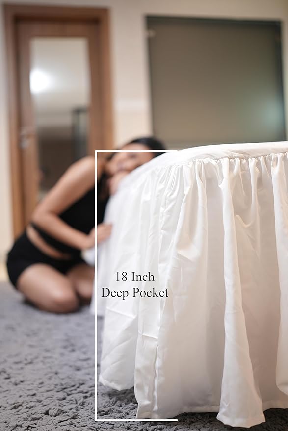 Microfiber Bed Skirt - Full - 18 in Drop