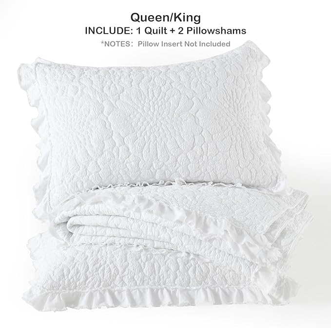 Microfiber Quilt Set - King - 3 Piece