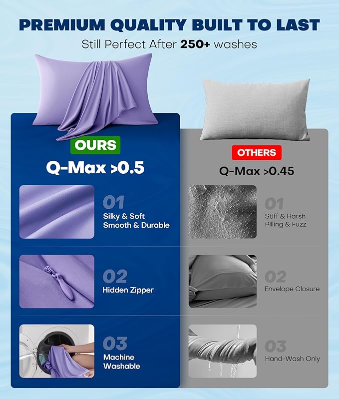 Cooling Pillowcase Set - King - 2 Piece