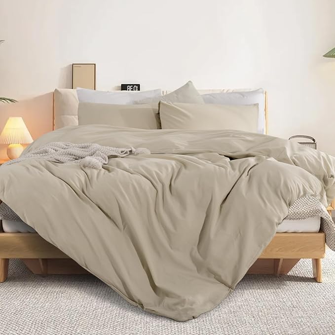 Linen Duvet Cover Set - Queen - 3 Piece