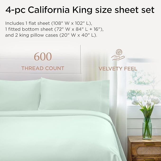 Cooling Bed Sheet Set - California King - 4 Piece