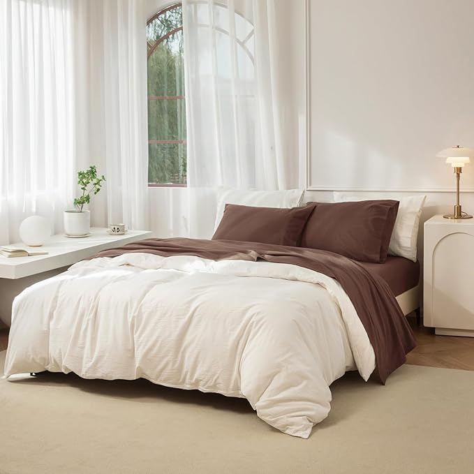 Linen Bed Sheet Set - King - 4 Piece