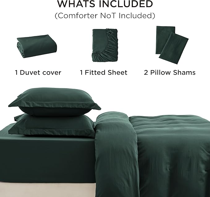 Duvet Cover Set - Queen - 90 x 90 in - 4 Piece