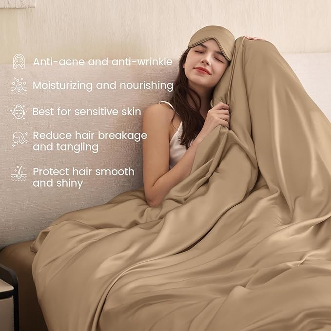 Mulberry Silk Cooling Duvet Cover - Twin