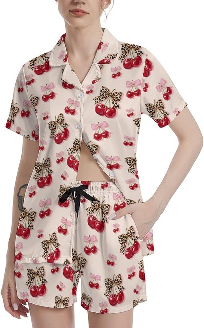 Women's Pajama Set - Short Sleeve - 2 Piece