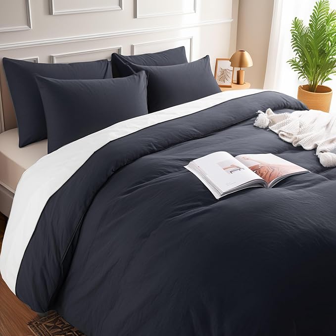 Linen Duvet Cover Set - King - 3 Piece