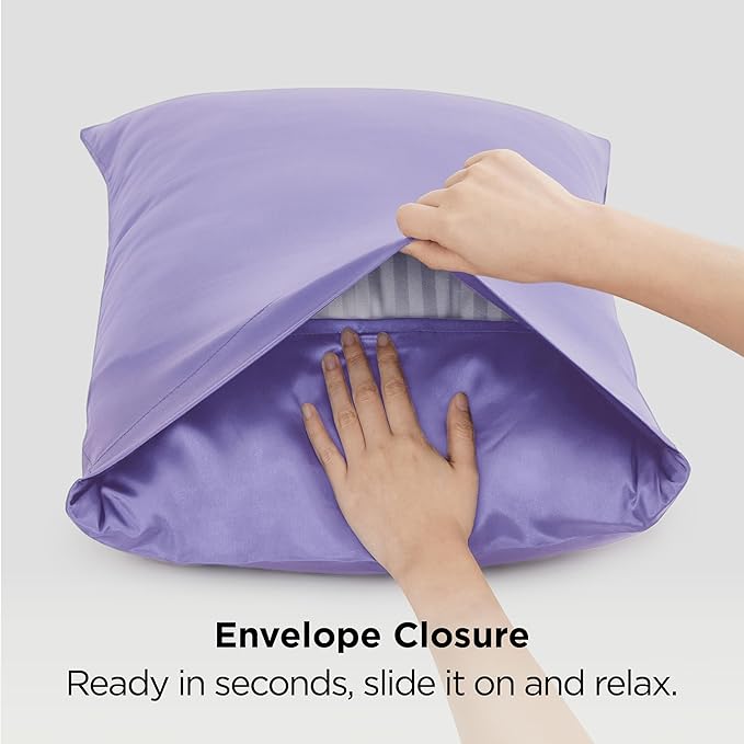 Satin Pillowcase Set - King - 20 x 36 in - 2 Piece
