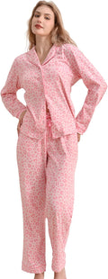 Women's 100% Cotton Pajama Set - Long Sleeve