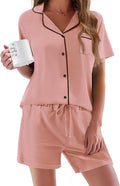 Women's Pajama Set - Short Sleeve - 2 Piece