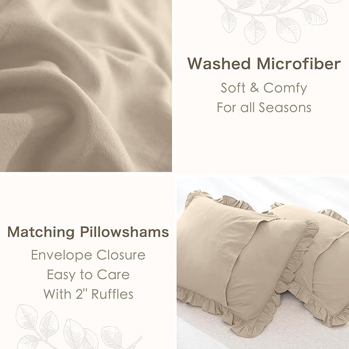 Linen Comforter Set - King - 3 Piece