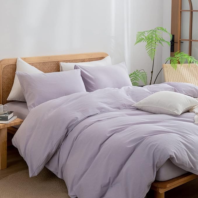 Linen Duvet Cover Set - King - 3 Piece