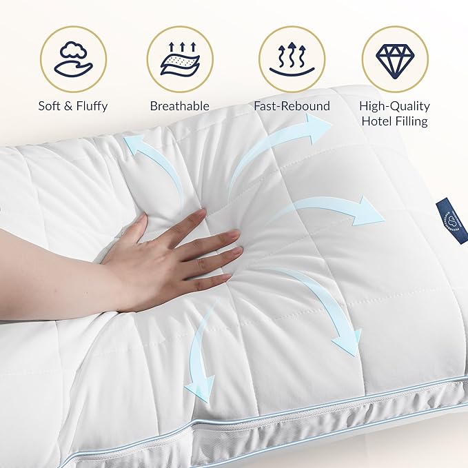 Bed Pillow - Queen - 2 Piece