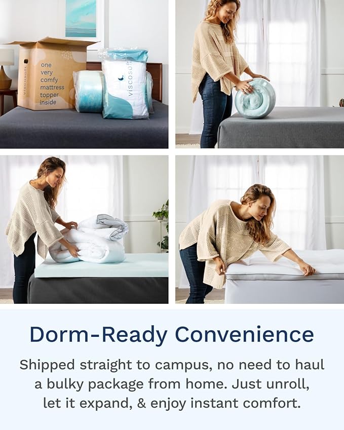 Memory Foam Cooling Mattress Topper - Twin XL
