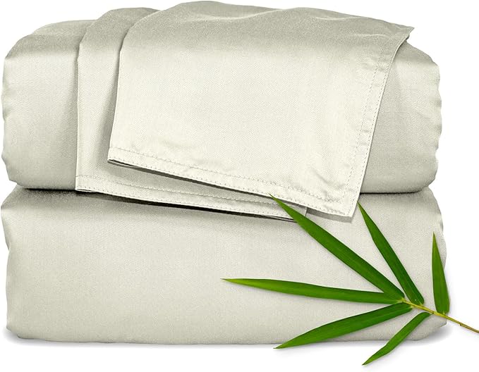 Bamboo Cooling Bed Sheet Set - King - 4 Piece
