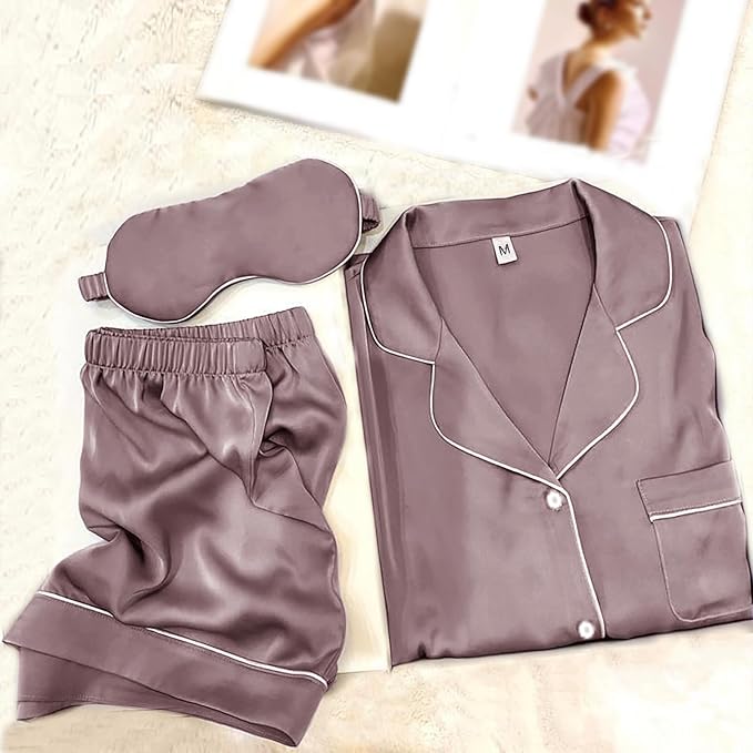 Satin Pajama Set - 2 Piece