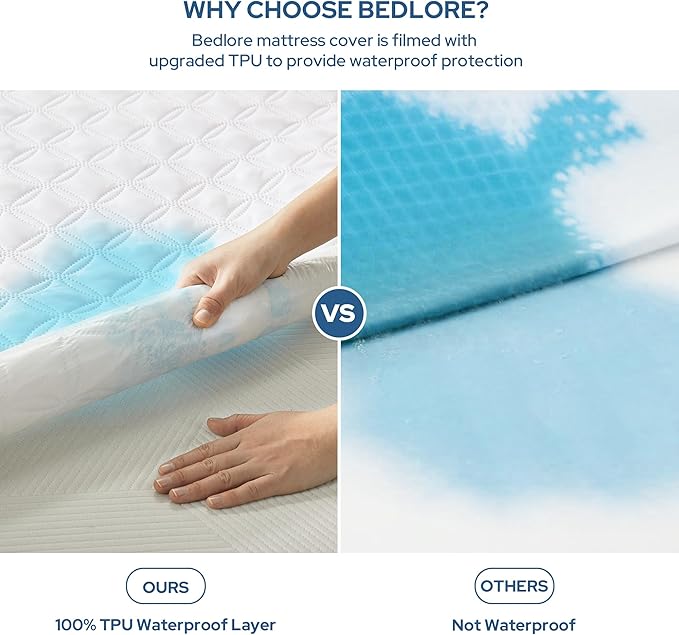 Waterproof Mattress Protector - Twin XL - 2 Pack