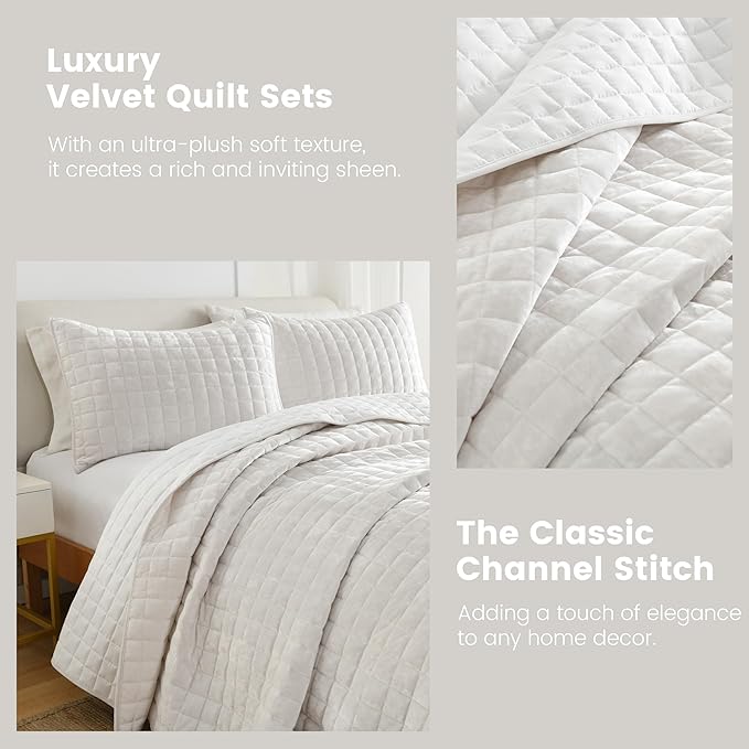Velvet Quilt Set - King