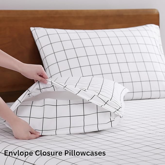 Linen Bed Sheet Set - Twin - 15 in Deep Pocket - 3 Piece