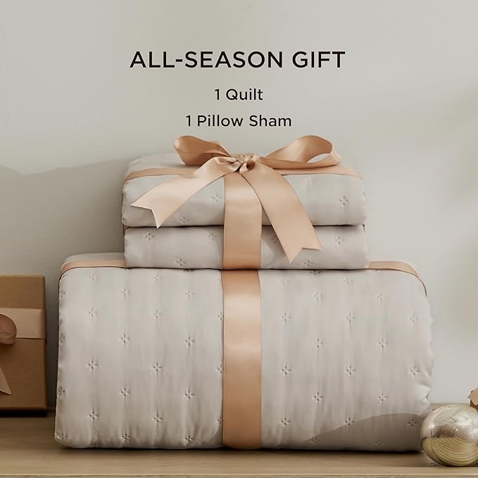 Linen Quilt - Twin XL - 68 x 86 in