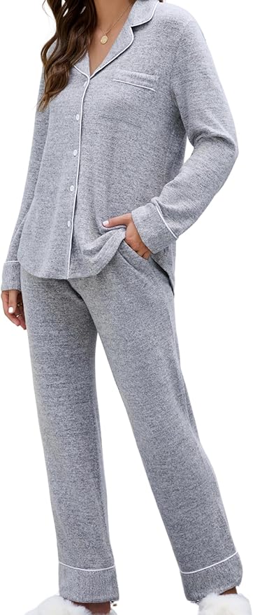 Women's Pants Pajama Set - Long Sleeve - 2 Piece