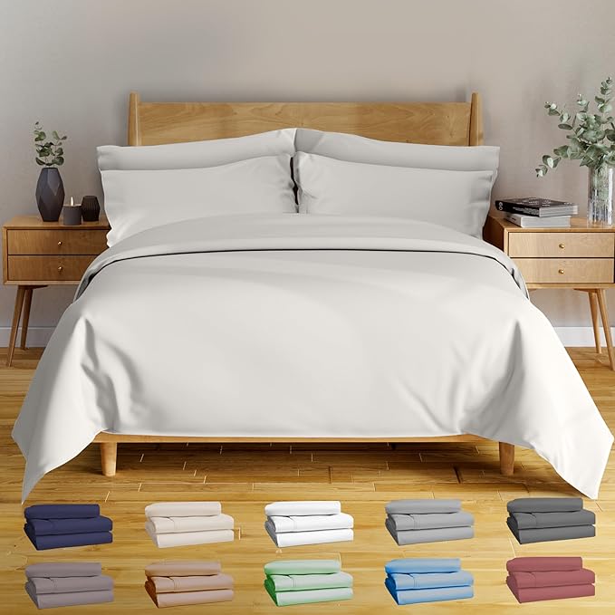 Bamboo Cooling Bed Sheet Set - Full - 6 Piece