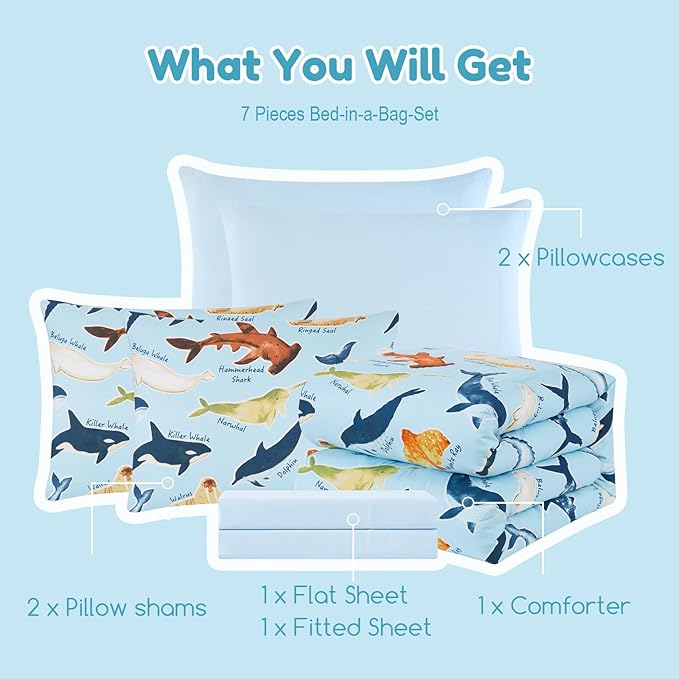Comforter Set - Full - 7 Piece